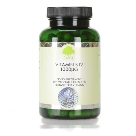 Vitamin B12, Metilkobalamin, 1000 μg, 120 kapsul